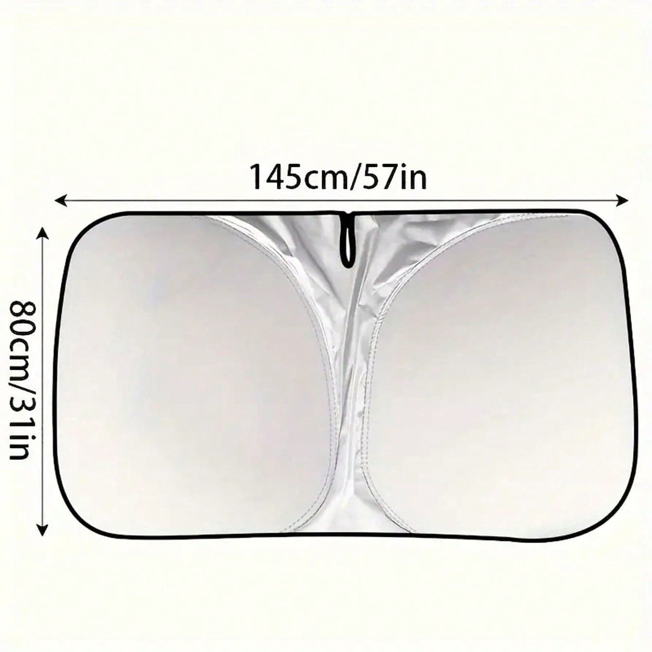 Foldable Car Sun Shield Double Ring Sun Shield Sun Insulation Car Sun Shade Front Shield Sun Shield Car Sun Shield Reflection Sun Shield black