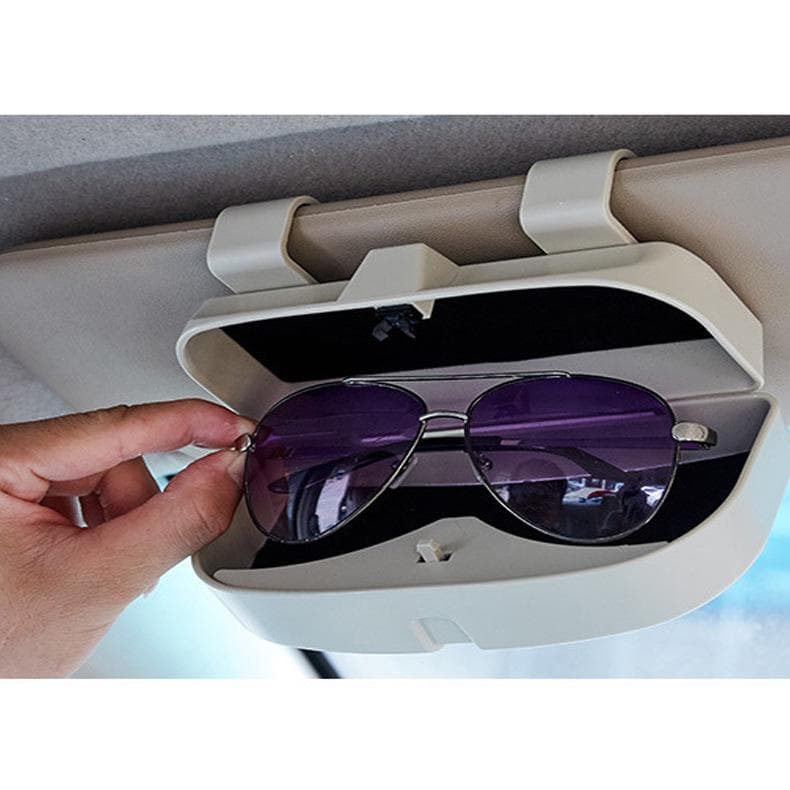 Car glasses case sun visor storage sunglasses frame non-destructive installation universal glasses
