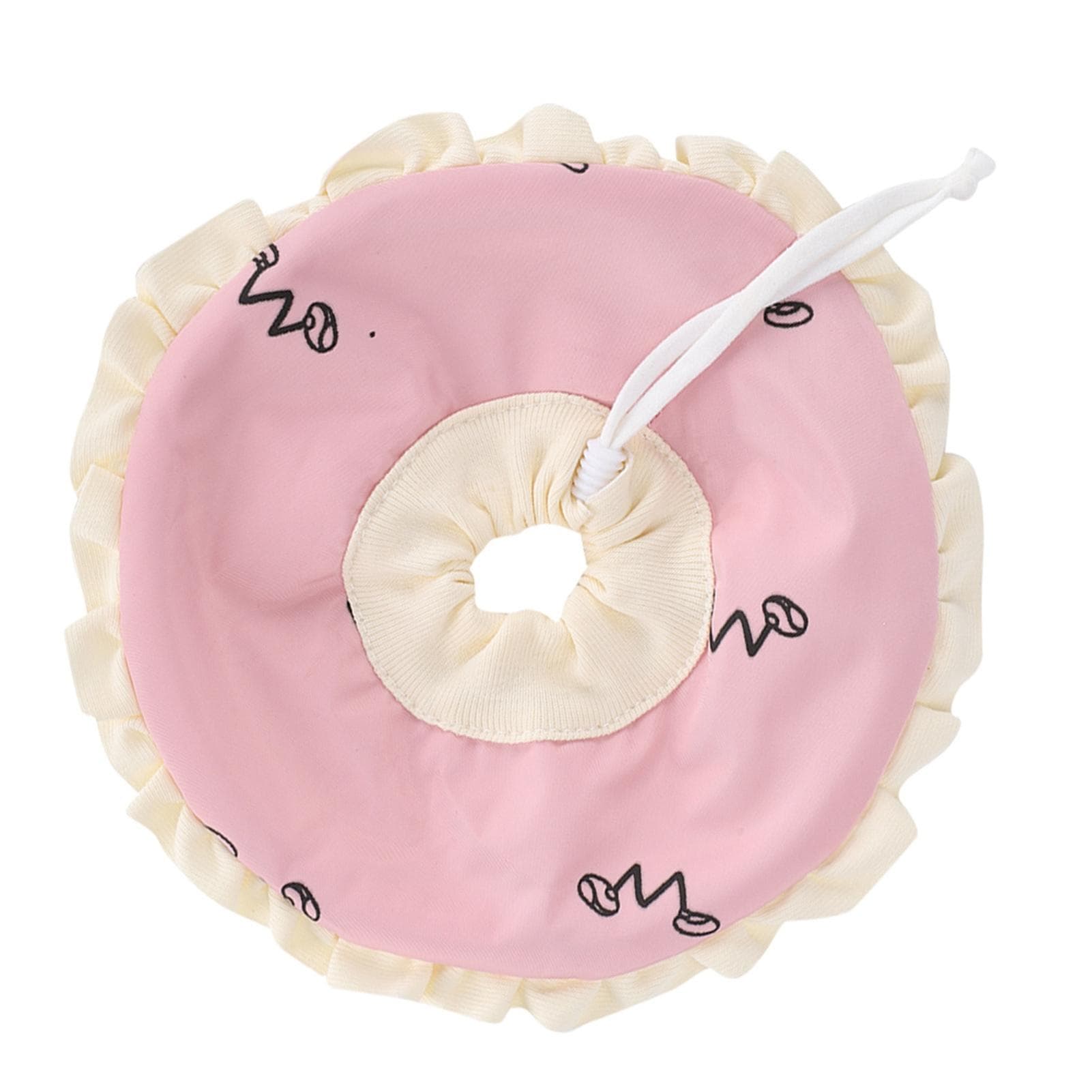 Small Pet Elizabeth Collar Protective Circle Nursing Ring for Guinea Pig Rabbit Sugar Glider Pink L