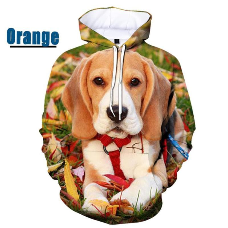 New Fashion Animal Dog Beagle Funny Sweatshirt Men and Women 3D Printing Casual Long-sleeved Hoodies XL