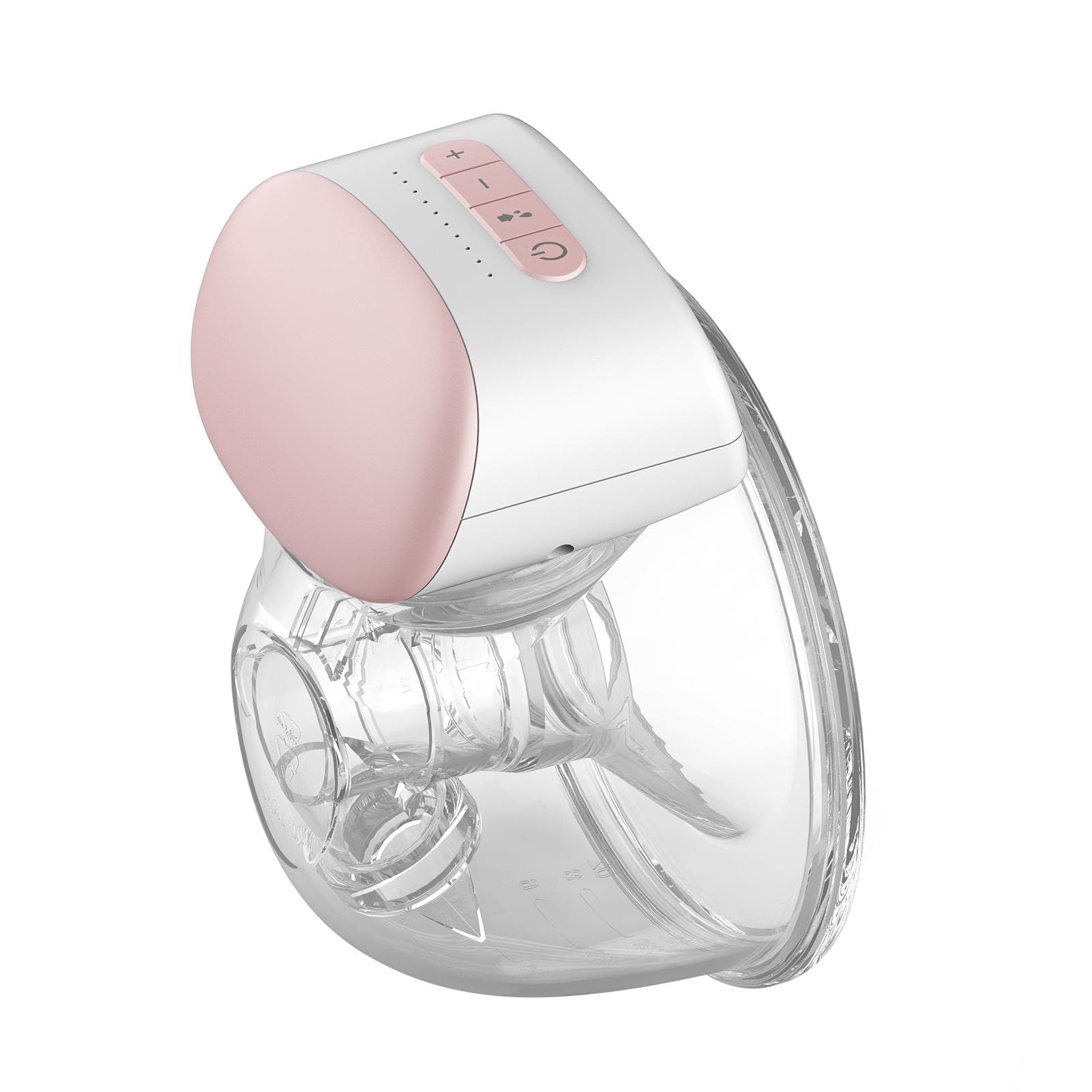 Bebebao BB-P1 Wearable Breast Pump Hands Free Electric Single Portable Wearable Breast Cup 8oz/ 1 Set pink