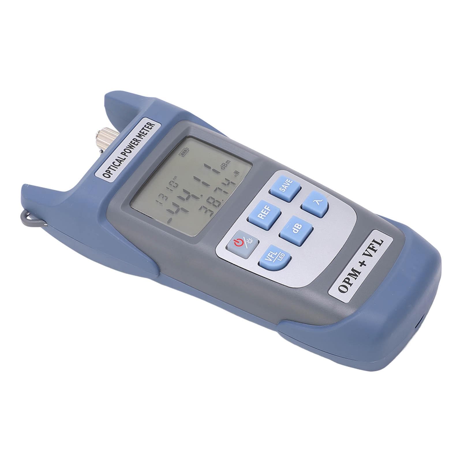 Optical Power Meter Red Light Machine Portable Fiber Optic Cable Tester with LED Light 50MW