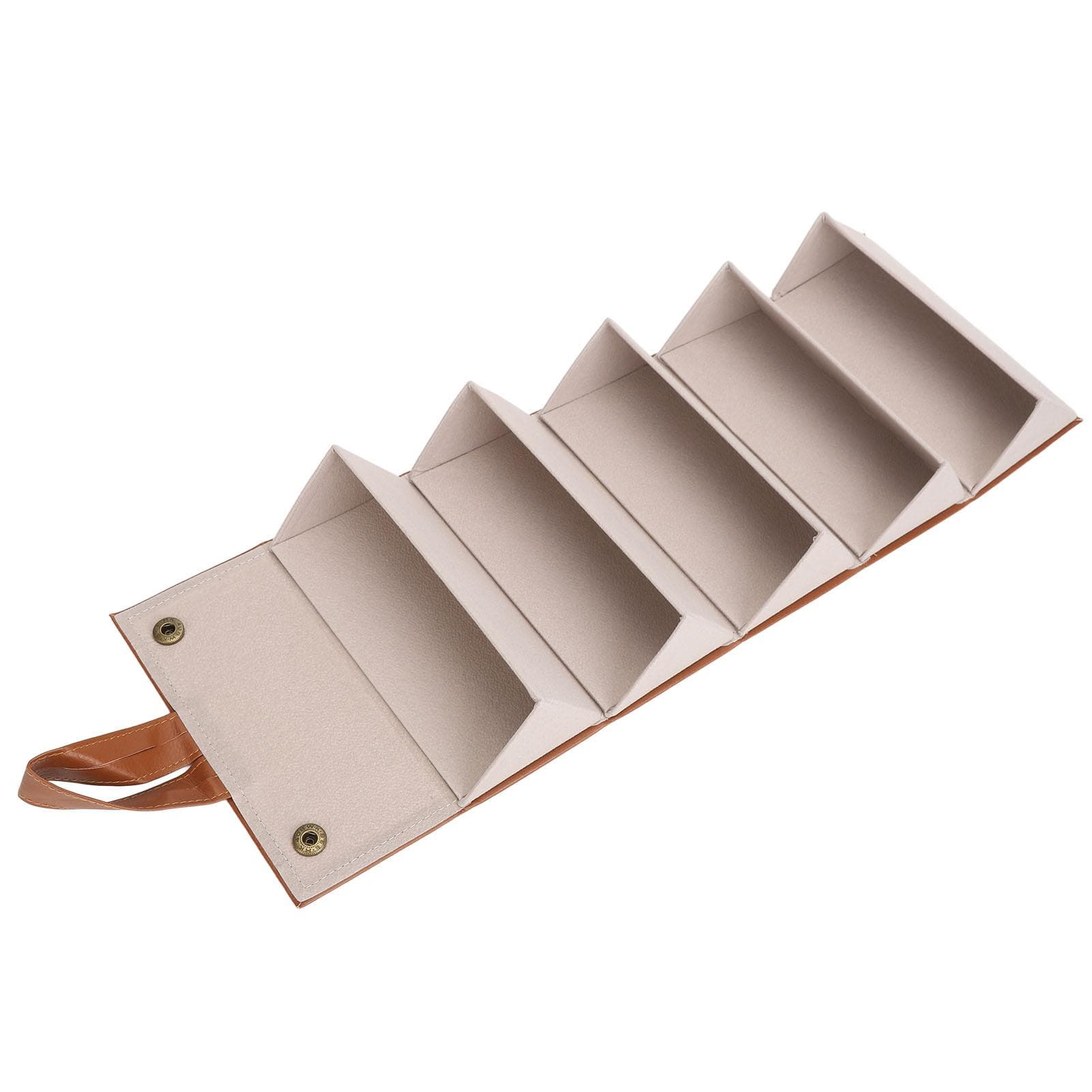 Glasses Storage Box High Capacity Waterproof Foldable Eyeglasses Storage Case with 5 Slots for