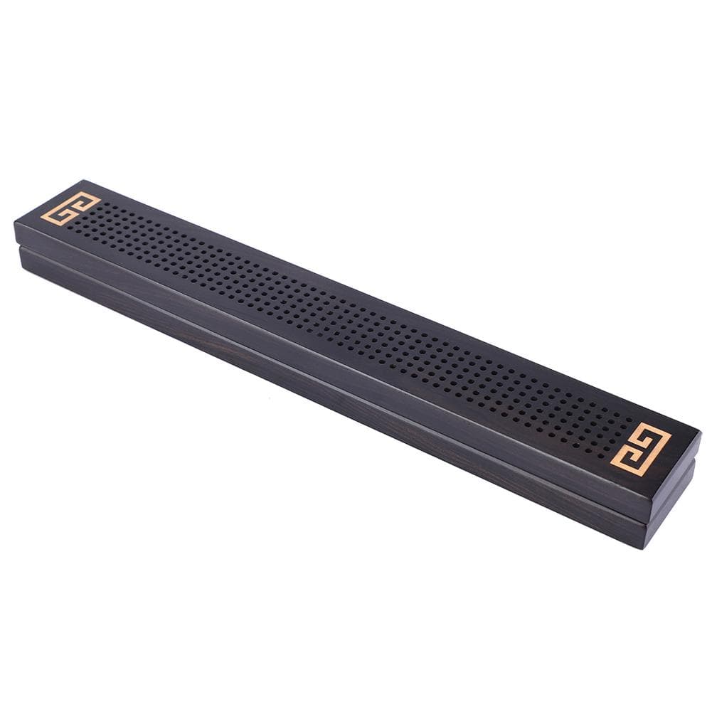Ebony Line Incense Wood Incense Burner Buddhist Utensil Lying Incense Box(# 2)