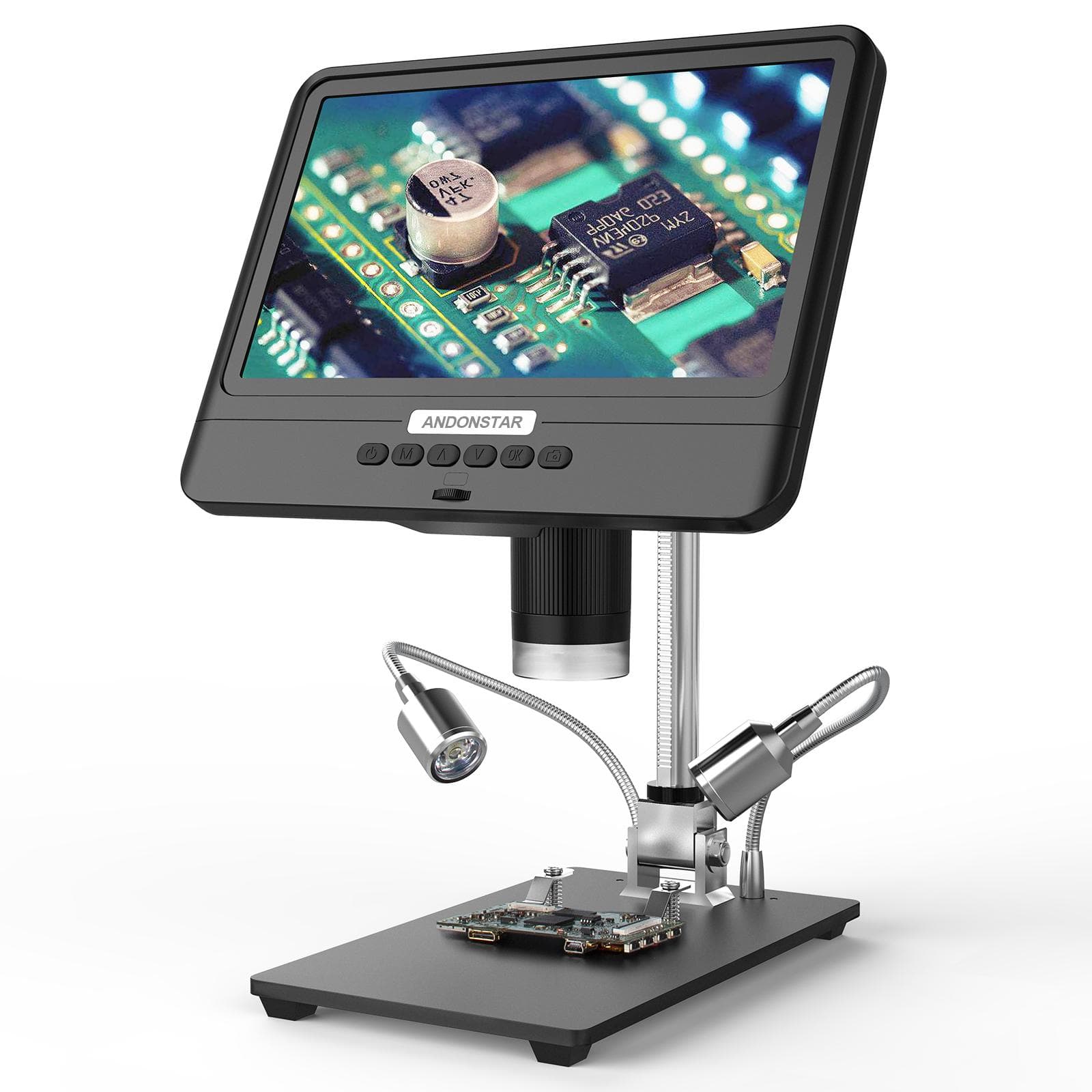 Andonstar AD208S 8.5 Inch LCD Display Screen 5X-1200X Digital Microscope 1280 * 800 Adjustable Without battery