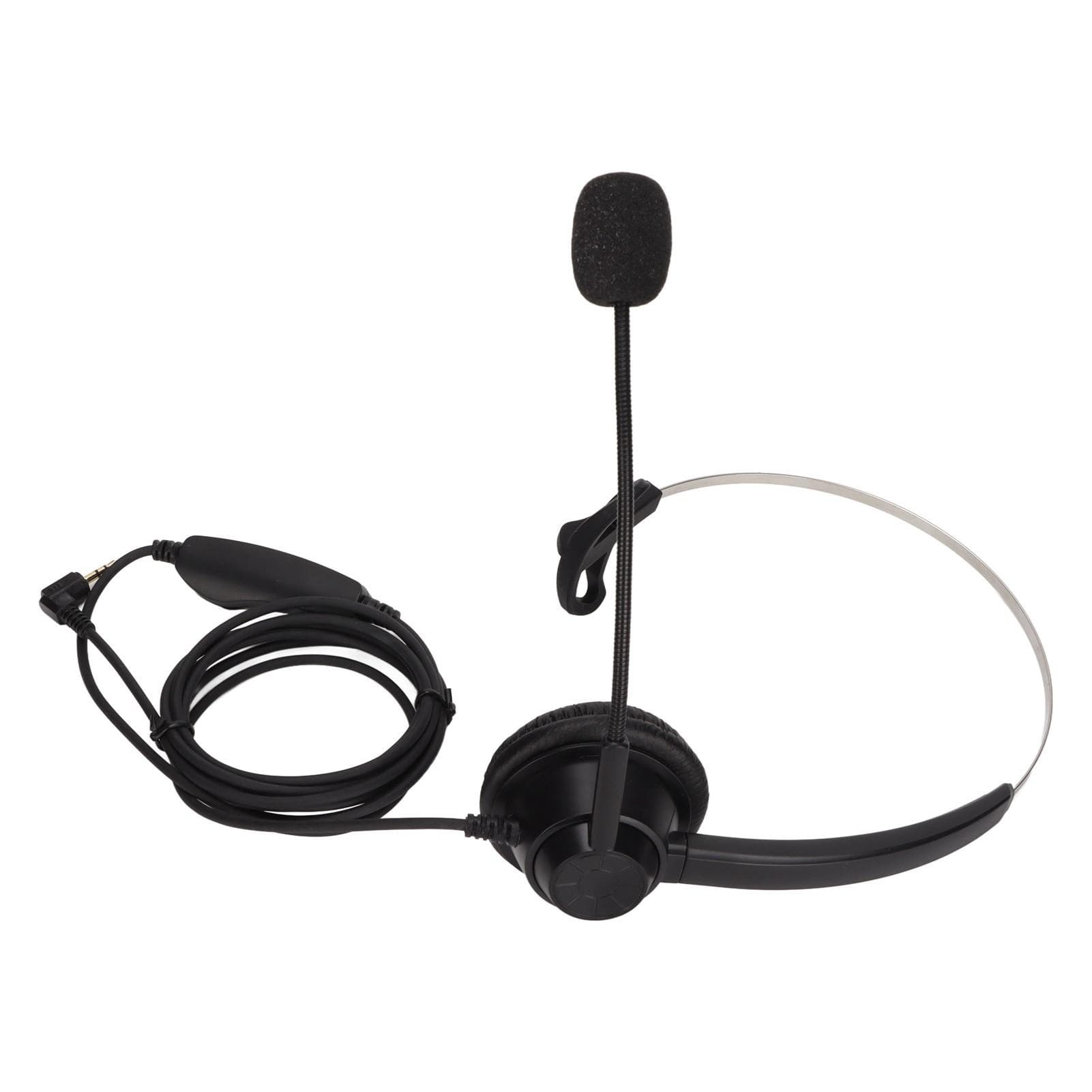 H360‑2.5MV 2.5mm Business Headset Monaural Office Headset with Speaker Volume Adjustment and