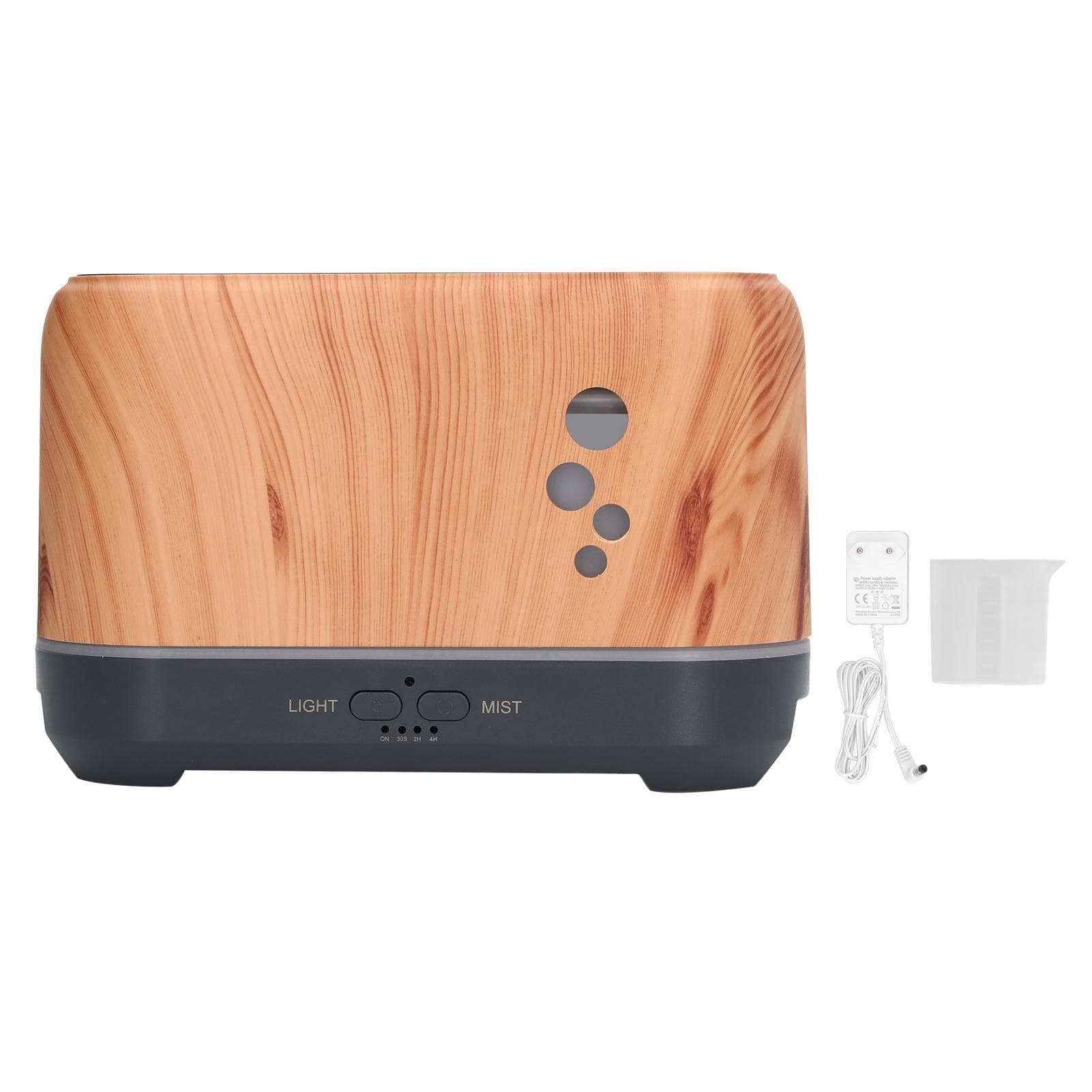 Aromatherapy Mist Humidifier 200ml Noiseless Essential Oil Diffuser with Flame Light for Home