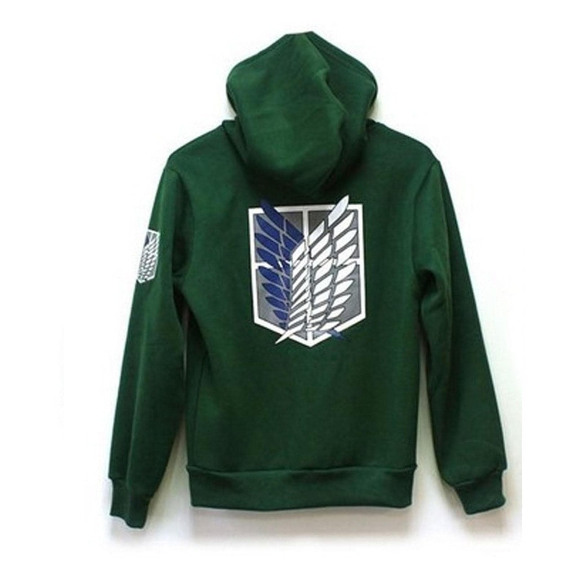 Anime Attack on Titan Unisex Cosplay Costume Hoodie Scouting Legion Hooded Jackets M green
