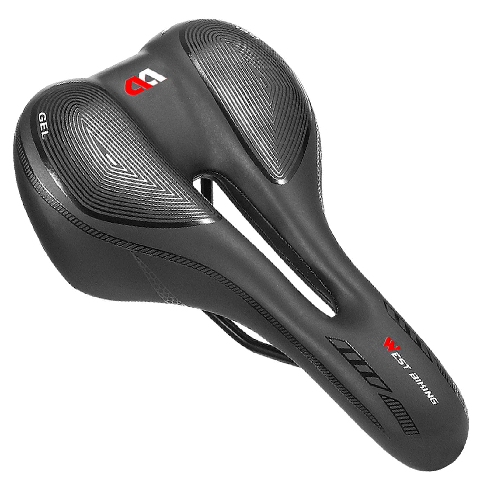 Bike Seat Padded Bicycle Saddle Cushion for Men Women MTB Mountain Road Bike Cycling Style B
