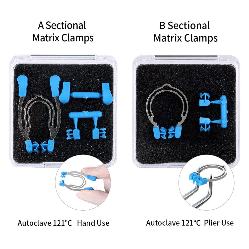 Dental Sectional Contoured Matrix Clip Matrices Clamps Wedges Dentist Tools The Newest Type Plier A&B A-Hand Use Type