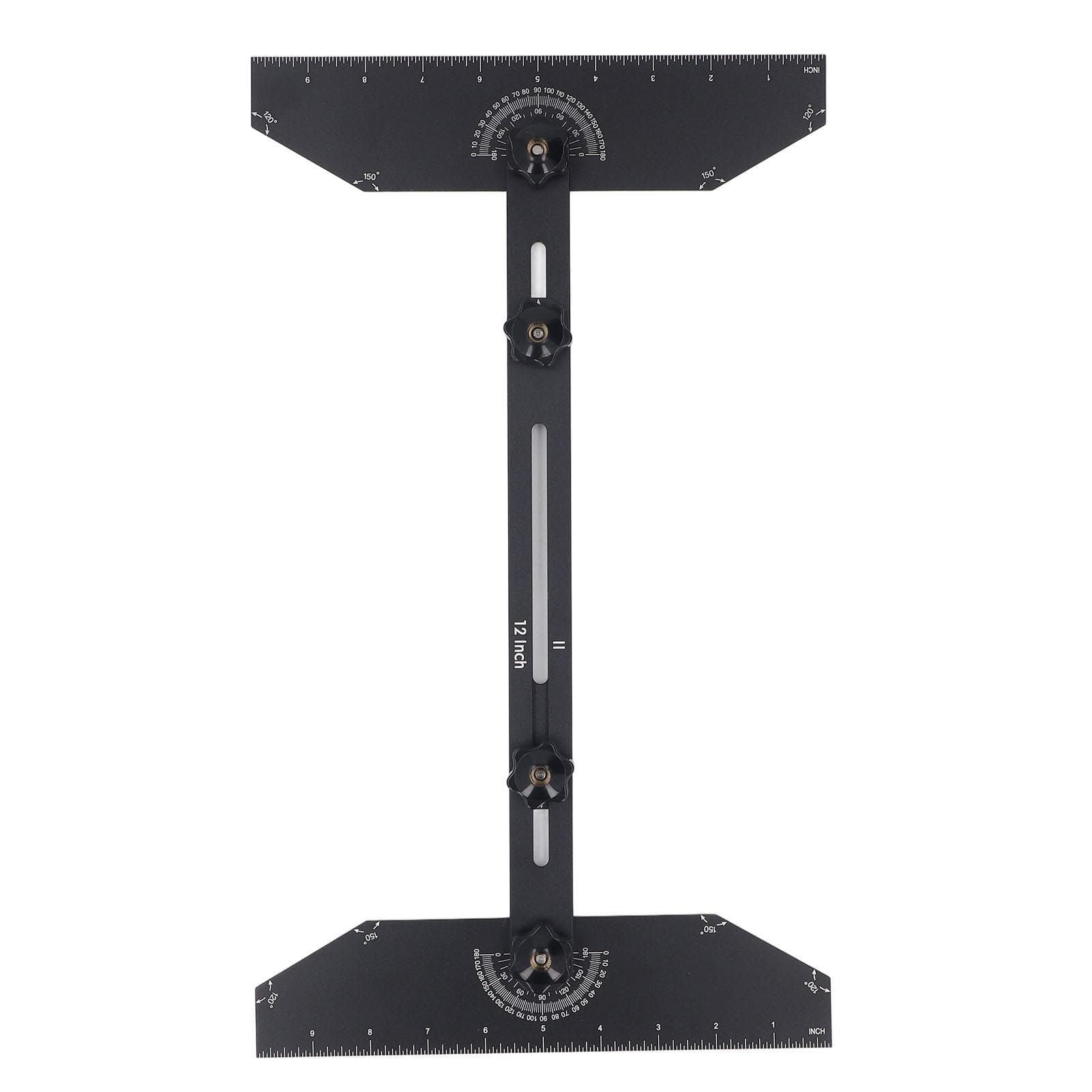 Aluminum Stair Tread Template Tool Jig 360 Degree Rotating Gauge Adjustable Length Angle Layout