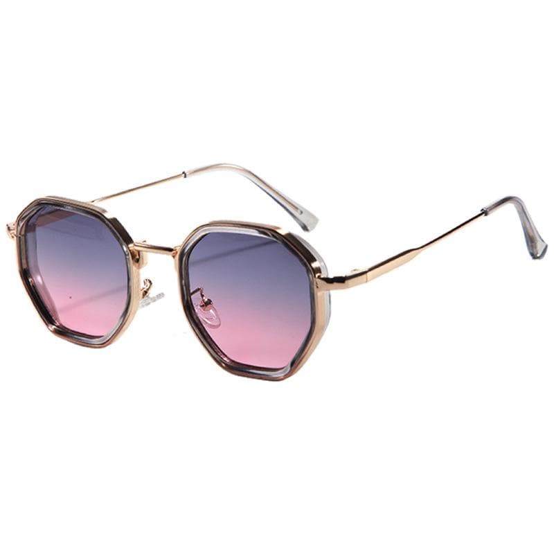 Vintage Square Sunglasses Women Men Metal Frame UV400 Protection Fashion Luxury Brand Oculus Gafas as picture