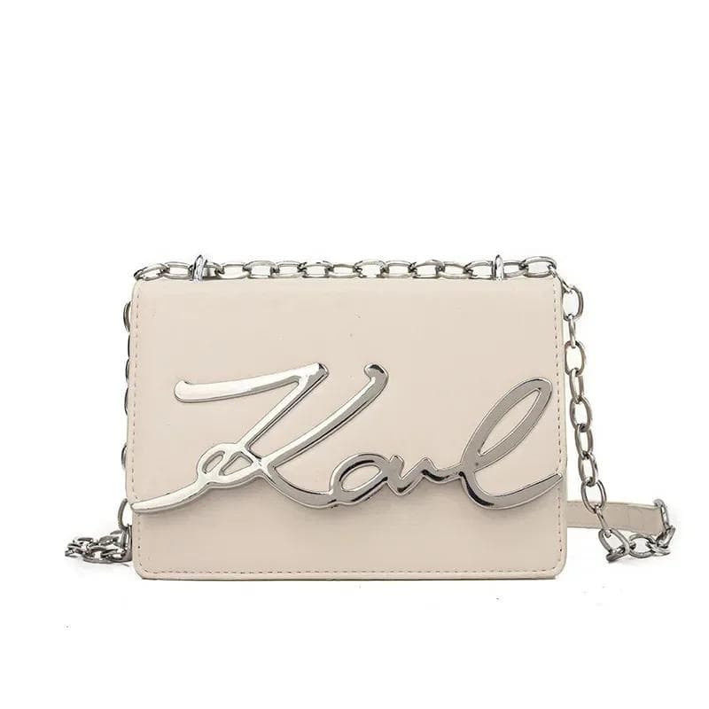Casual Shoulder Bags PU Leather Crossbody Bags for Women Retro Chain Purses and Handbags Luxury Designer Bags Portable Flap Bag white