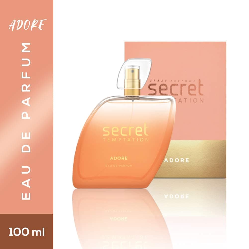 Secret Temptation Adore Eau De Parfum for Women, Long Lasting Floral Office Wear Fragrance 100ml