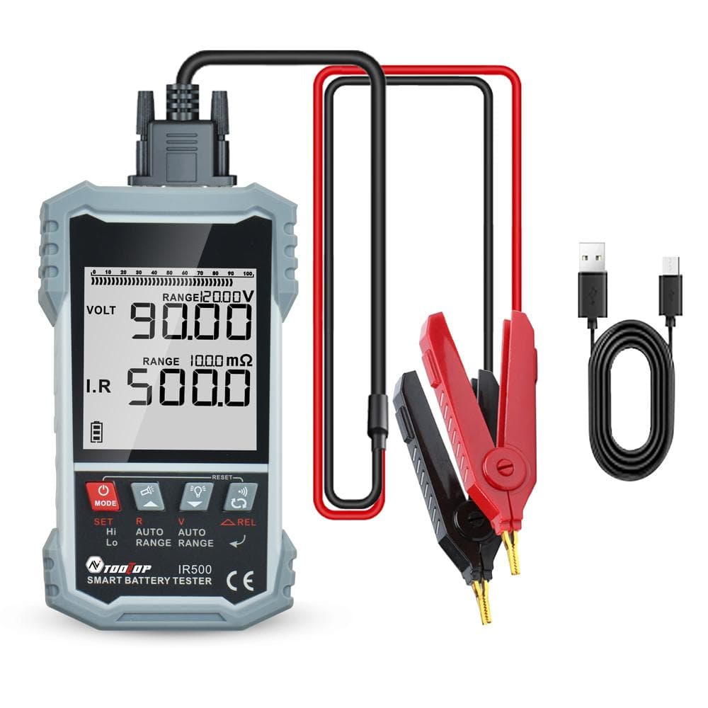 3.2-inch Display Battery Internal Resistance Tester Battery Voltage Measurement Device with IR500 white