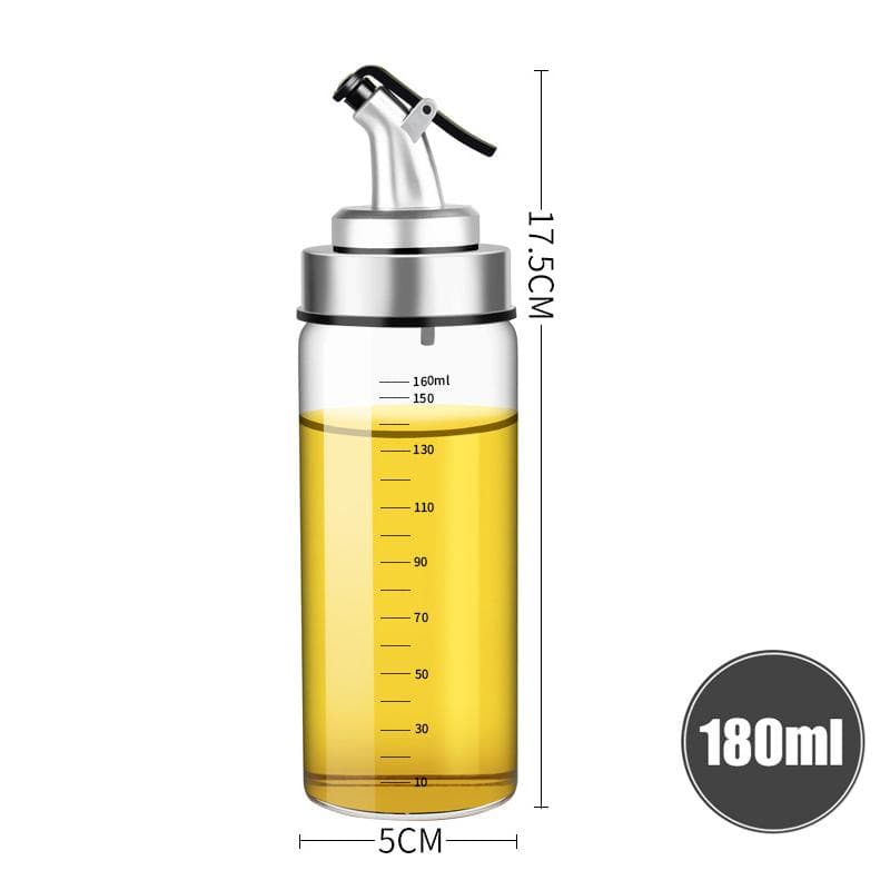 Cooking Seasoning Oil Bottle Sauce Bottle Glass Storage Bottles for Oil and Vinegar Creative Oil Dispenser For Kitchen Accessory 180ml