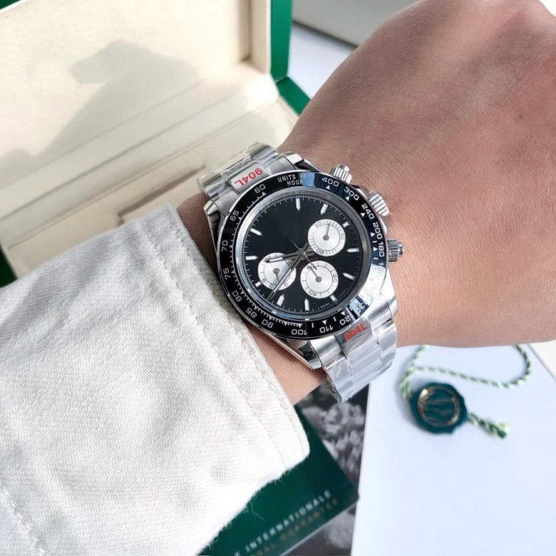 Rolex Daytona Series Men's Two-Tone Panda Automatic Mechanical Watch
