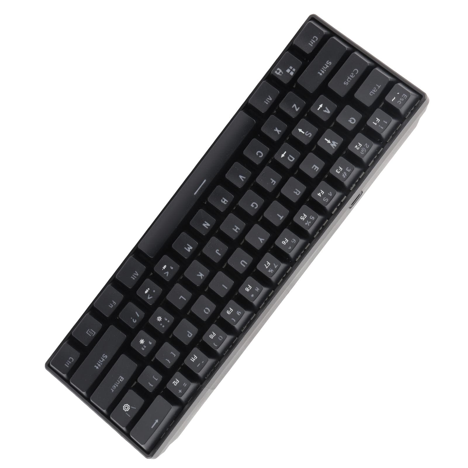 61 Key Mechanical Keyboard Blue Switch RGB Backlight Key Line Separation Wired Gaming Keyboard for
