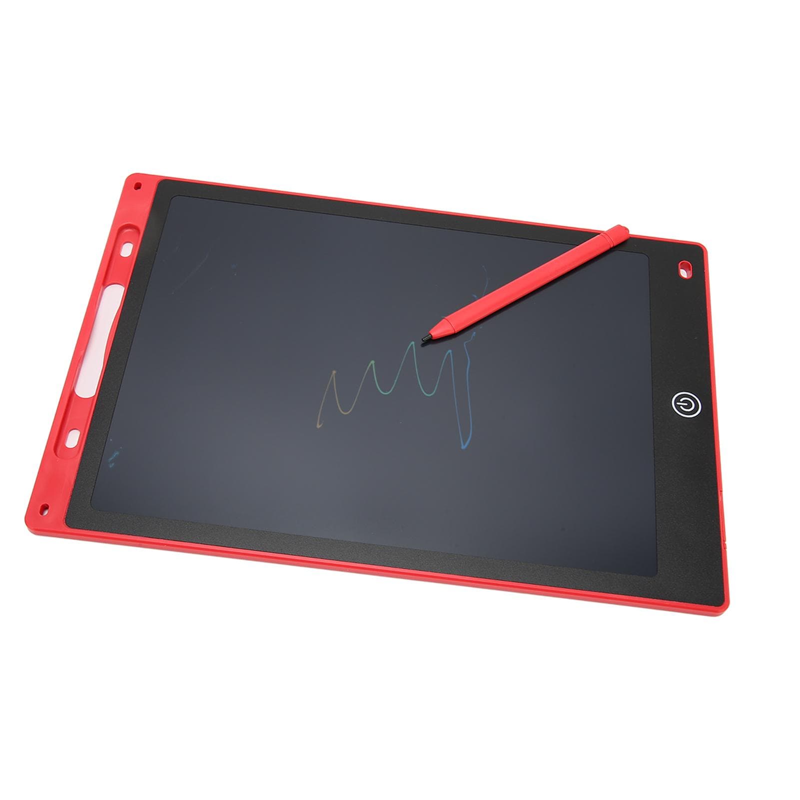 LCD Writing Tablet for Kids Erasable 12 Inch Color Screen Pressure Sensitive Doodle Pad Drawing red