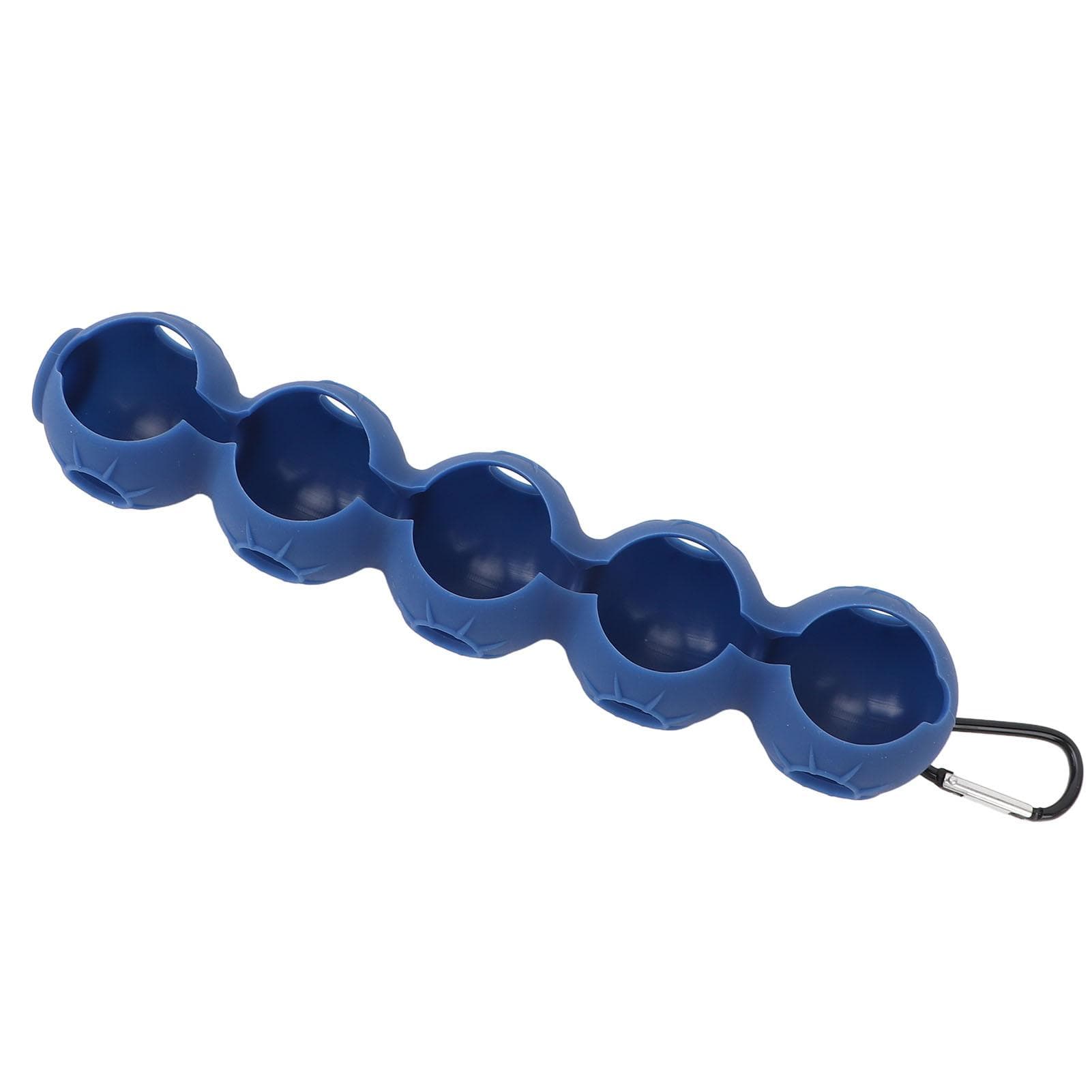 Golf Ball Holder with Hanging Clip Buckle Soft Silicone Protective Portable Golf Ball Storage Cover