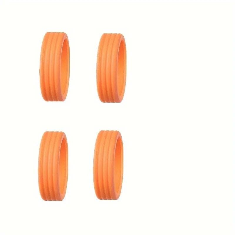 4/8PCS Luggage Wheels Protector Silicone Wheels Caster Shoes Travel Luggage Suitcase Reduce Noise Wheels Cover Accessories 4pcs orange