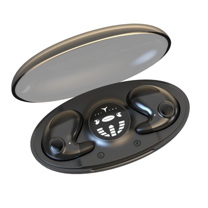 Invisible Sleep Earphones Wireless Bluetooth 5.3 Headphones IPX5 Waterproof Headsets Noise Reduction Sports Earbuds black