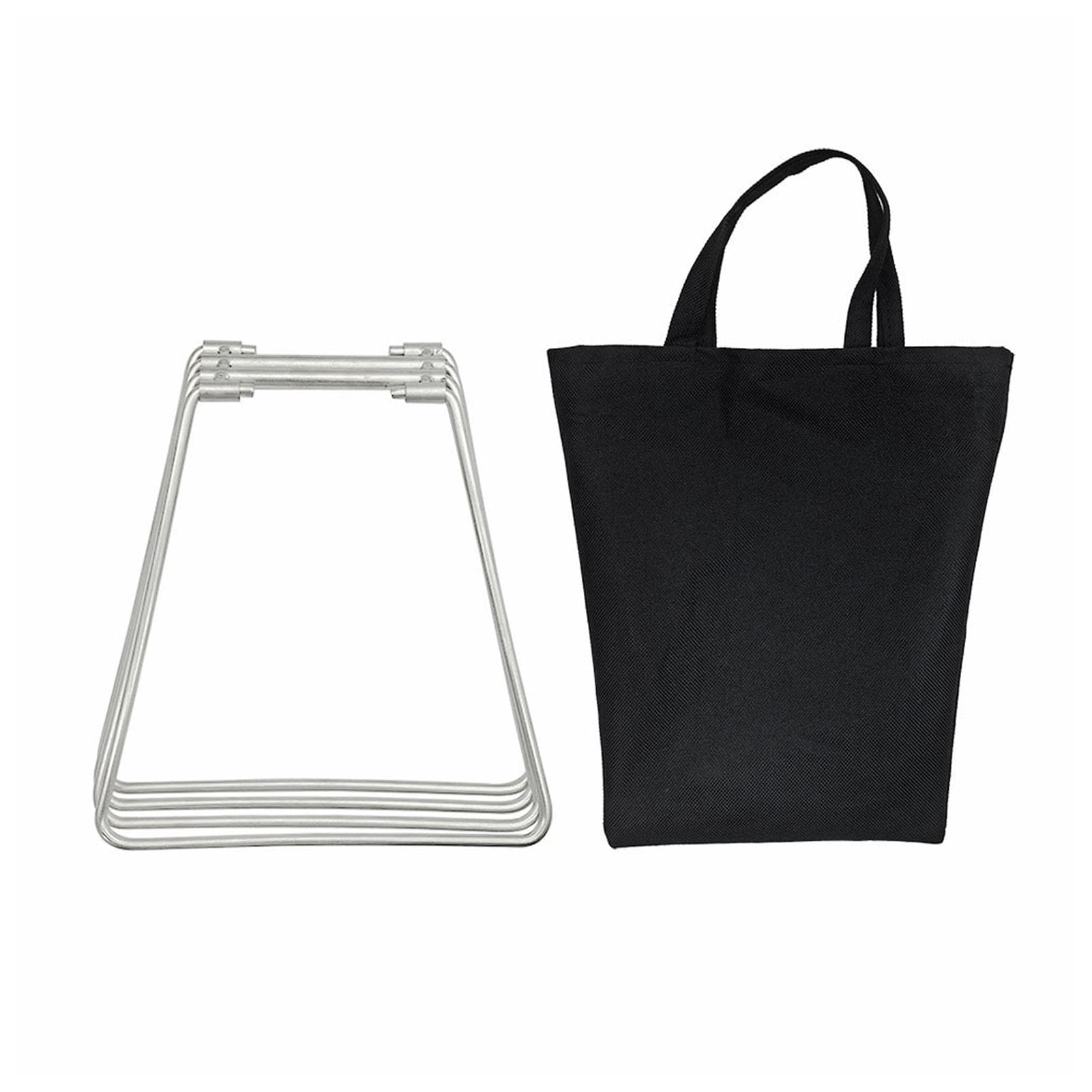Collapsible Cooler Holder Foldable Cooler Holder Iron Luggage Rack Camping Box Bracket S silver