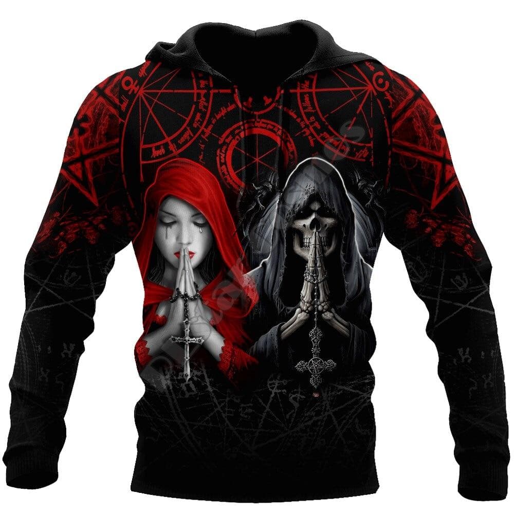 Men's Hoodies Sweatshirt 3D Print Horror Skull Streetwear Harajuku Pullover Hip Hop Jacket Men Women Tracksuit Oversized Hoodie 6XL