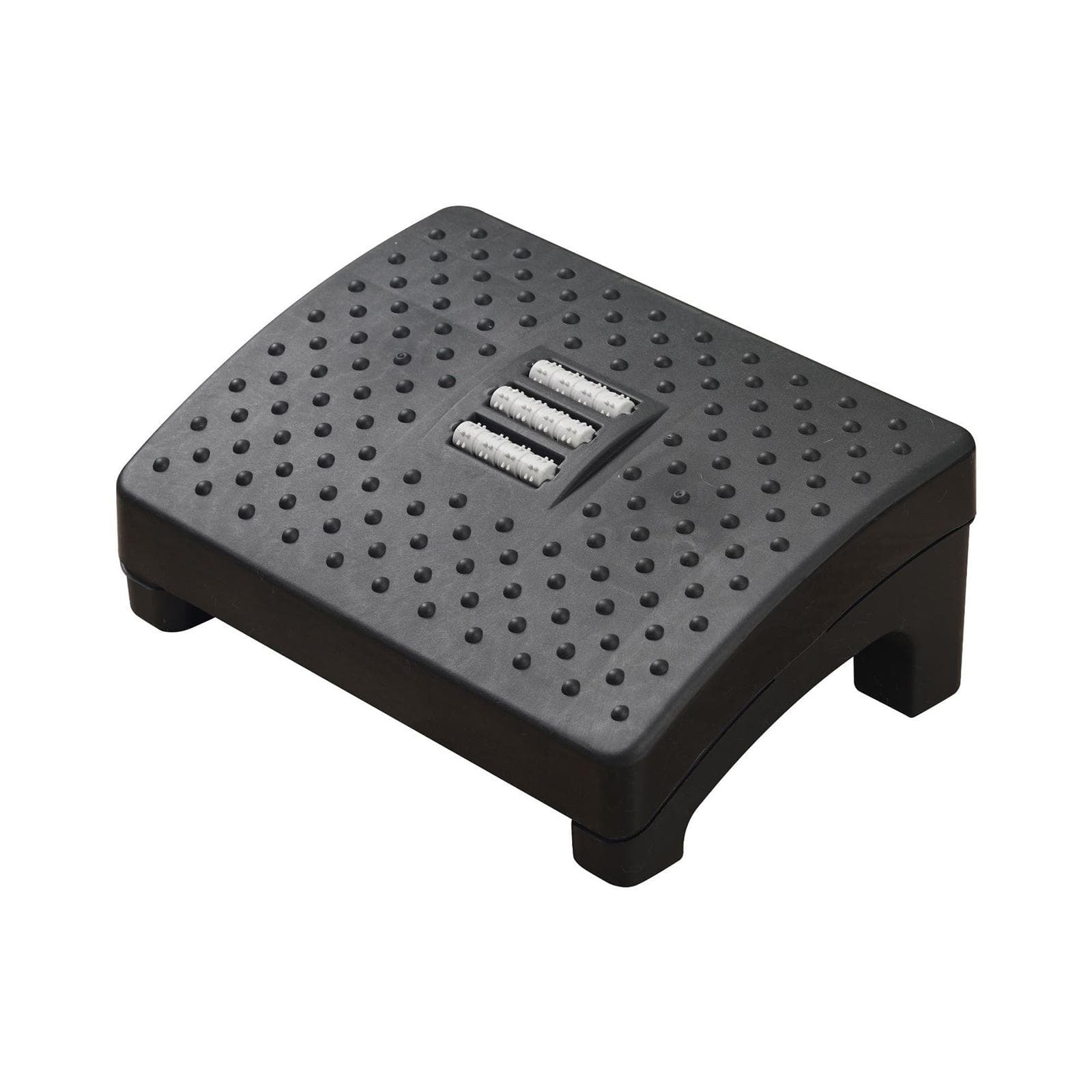 Foot Rest with Massage Surface Ergonomic Foot Stool Under Desk Footrests with Non-Slip Legs black