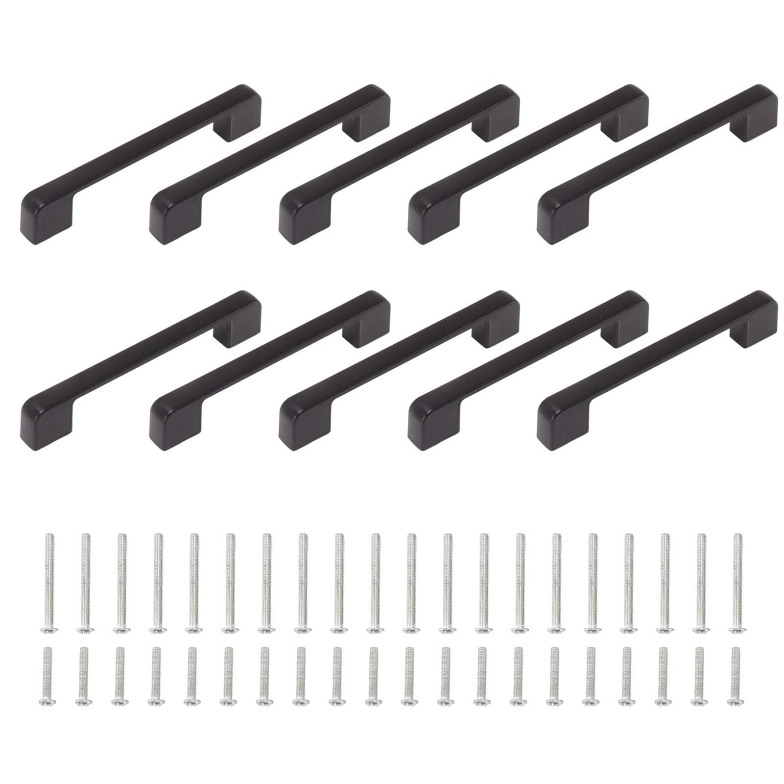 10PCS Cabinet Drawer Handles Pulls Aluminum Alloy Drawer Push Pull Handles for Kitchen Drawer