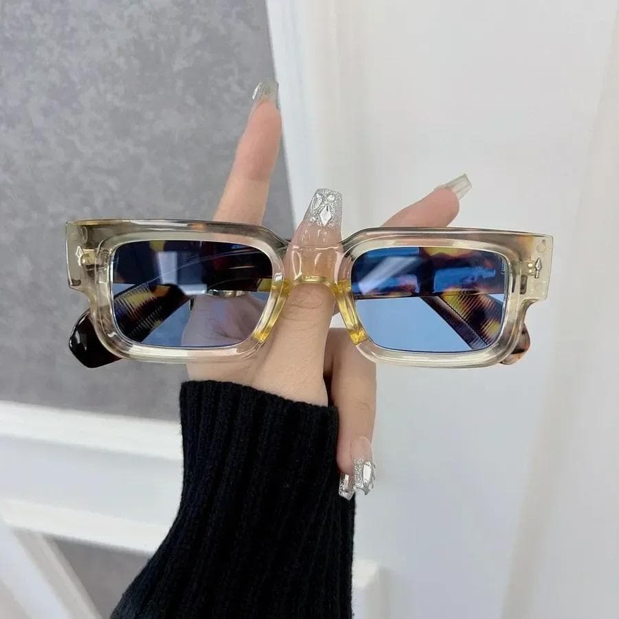 Square Sunglasses Women Men Classic Vintage Fashion Personality Glasses Stylish Casual Minimalist Oculos UV Protection other