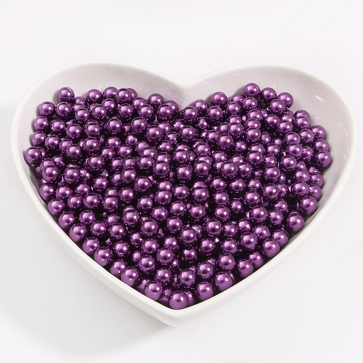 2-18mm No Hole Multi Color Round Plastic ABS Imitation Pearl Beads for DIY Jewelry Making 4mm 500pcs dark purple