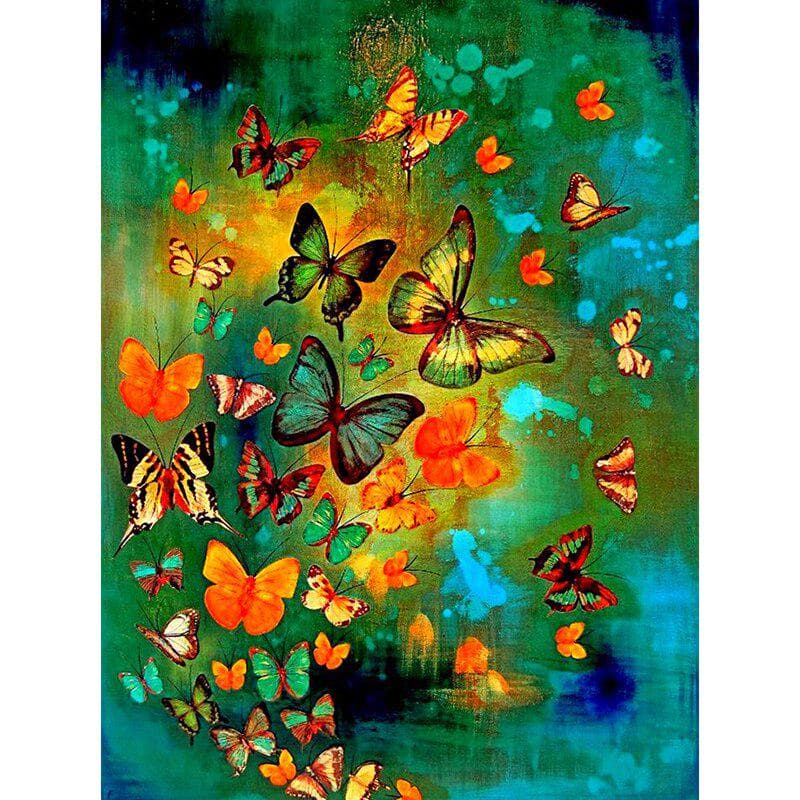 Diamond Painting Animal Butterflies 3D Cross Stitch Diamond Embroidery Mosaic Diamonds 20X30CM
