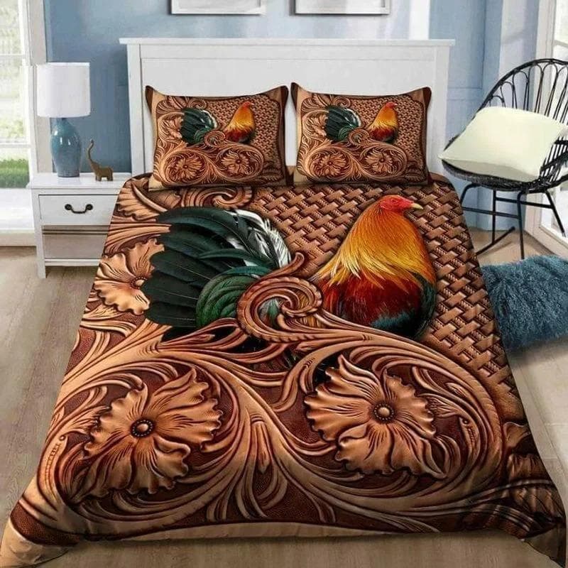 3D Print Rooster Farm Animal Cartoon Bedding Set Duvet Cover Bed Set Quilt Cover Pillowcase Comforter king Queen Size 70x133cm 2pcs