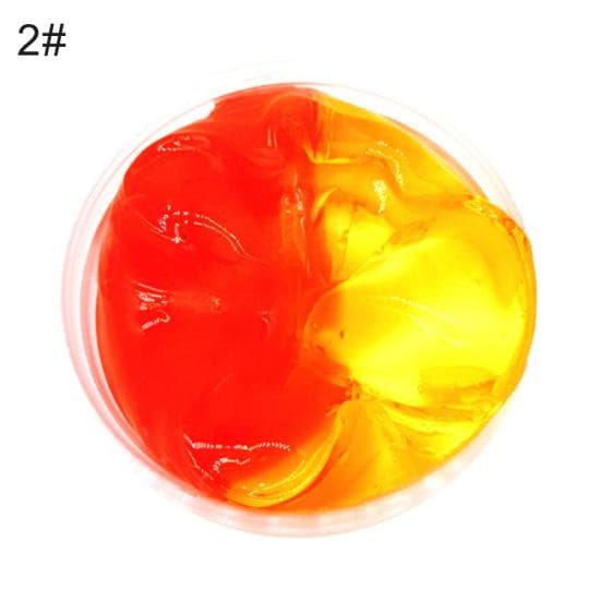 Multicolor Clear Crystal Slime Stretchy Clay Kids Toy