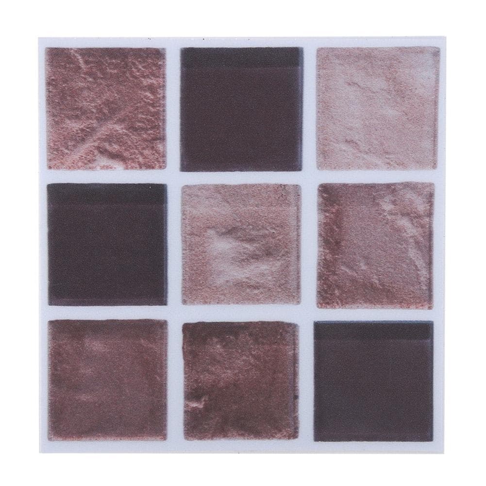 18pcs Mosaic Tile Transfer Stickers Bathroom Kitchen DIY Home(10cm*10cm)(MTS009)