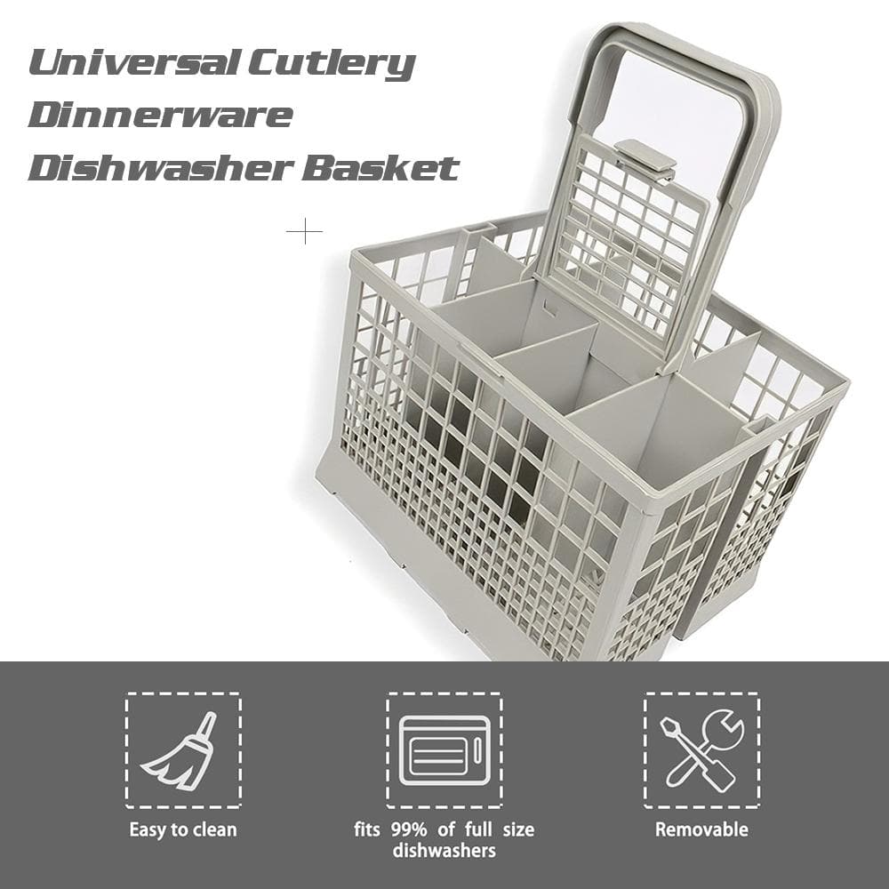 Universal Dishwasher Basket Cutlery Geschirr Dishwasher Basket Replacement grey