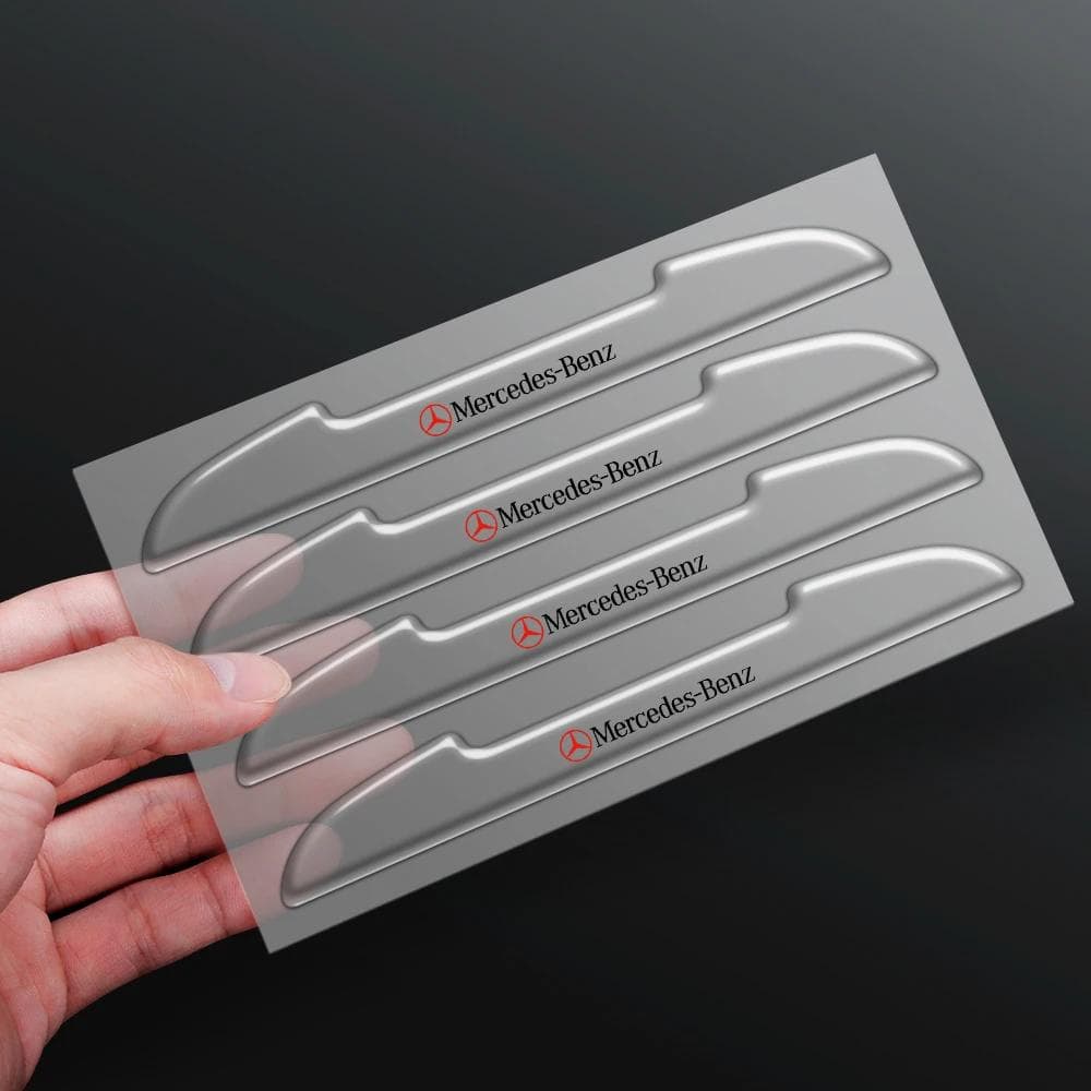 GLC GLB 4pcs Rubber Car Door Edge Anti Collision Protector Strips Stickers For Mercedes-Benz AMG W202 W203 W204 W205 W210 W211