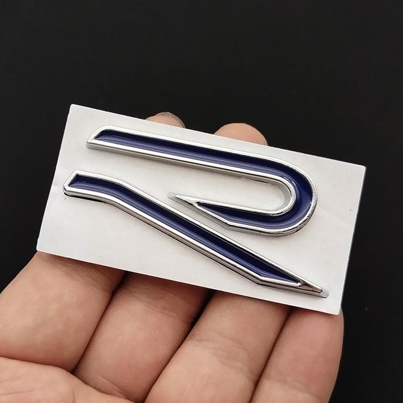For VW VOLKSWAGEN 2026 New 3D Metal R Logo Badge Emblem Car Body Tail Trunk Decals Sticker For VW Volkswagen GTI R Rline Golf Be