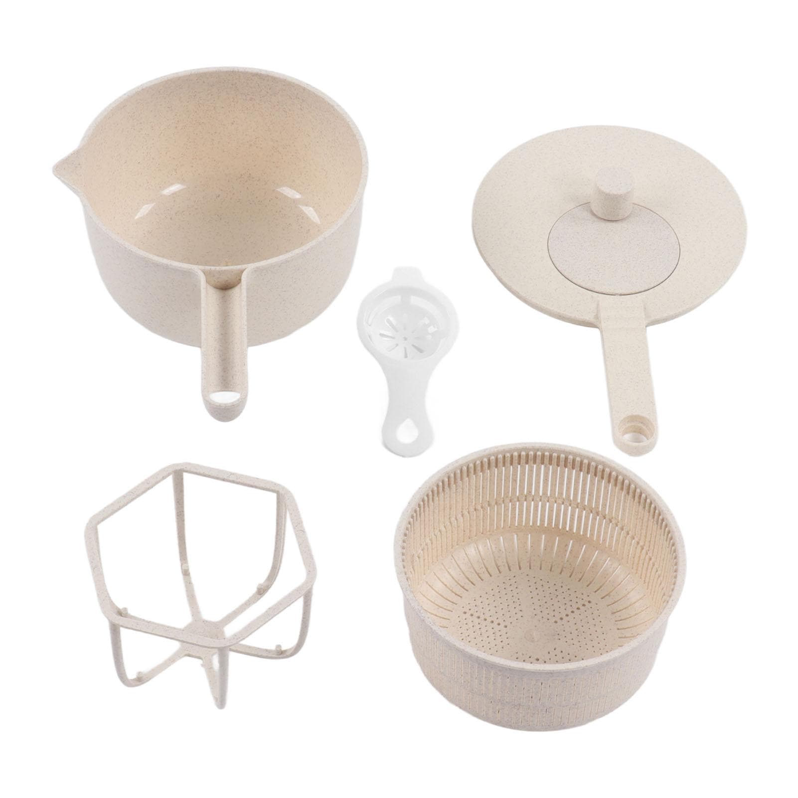 Small Salad Spinner BPA Free Multipurpose Vegetable Washer with Handle and Drain Basket for Home