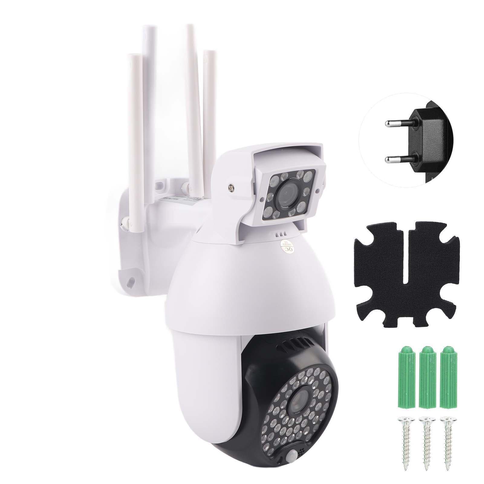 1080P Wifi PTZ Camera 60 Lights Dual Lens IP66 Waterproof Motion Detection Night Vision Home