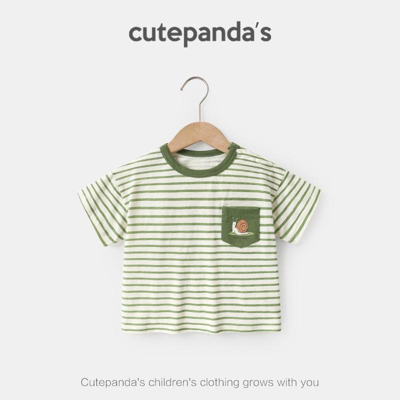 Baby Clothes Casual Short-sleeved T-shirts Summer Clothes Boys Girls Baby Children Children Summer Half-sleeved Tops 120cm