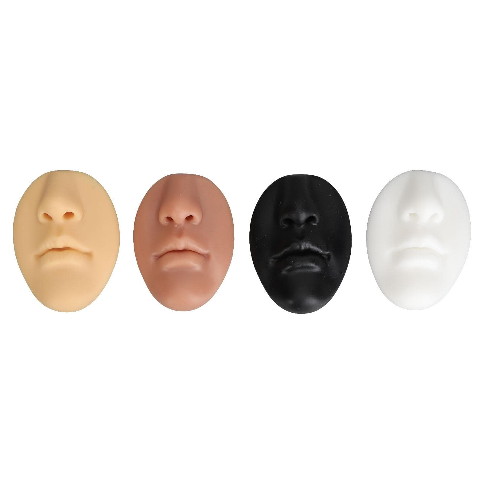 3D Silicone Nose Mouth Model for Piercing Jewelry Display Reusable Body Part Model with Acrylic
