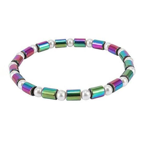 Relieve Fatigue Delicate Magnetic Therapy Bracelet Popular Colorful Beaded Female Magnet Therapeutic Bangle D