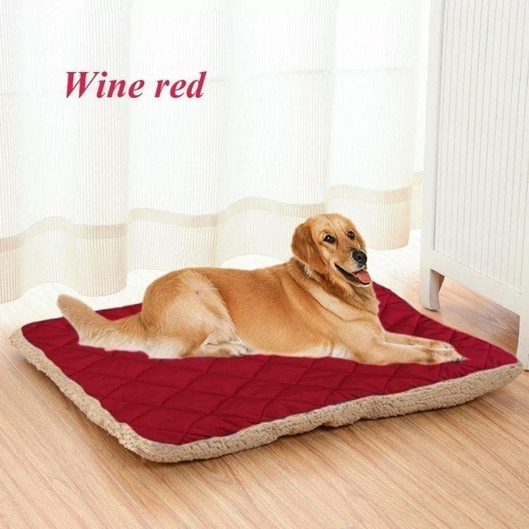M-3XL Large Dogs Small Dogs Cats Puppy Cushion 8 Colors Cat Bed Soft Plush Pet Dog Bed XL wine red