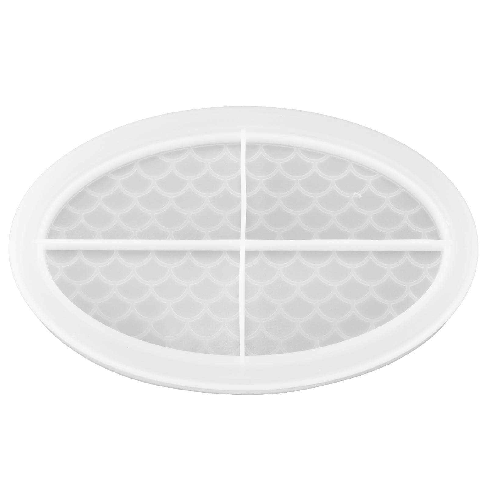 Epoxy Resin Casting Fruit Tray Mold Silicone Decorative Tray Plate DIY Mold AccessoryOval Fish