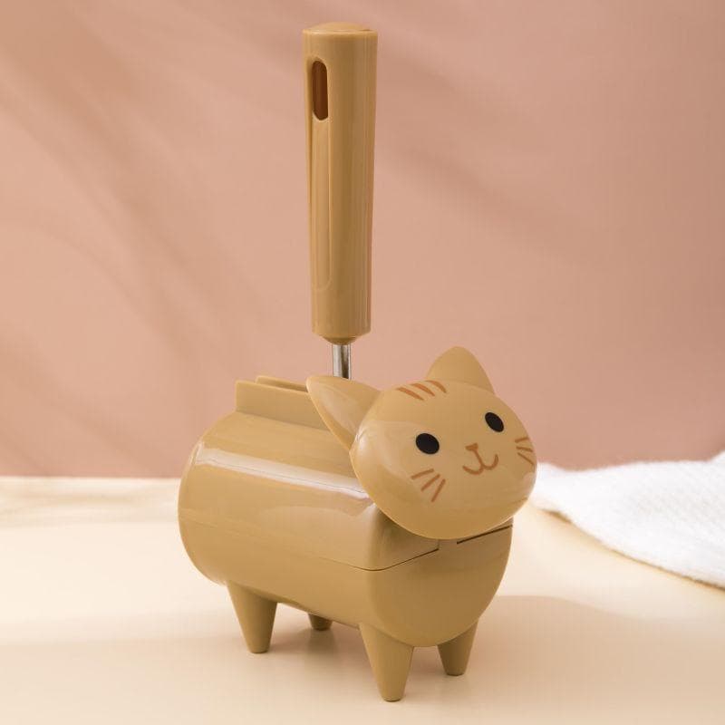 Cute Cat Lint Remover Lint Roller Pet Hair Remover Clothes Fabric Shaver Pet Hair Cleaning Sofa Sticky Hair Removal Roller yellow