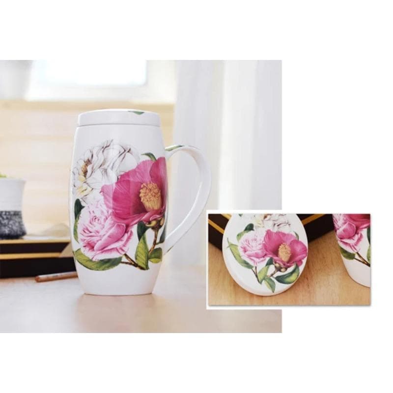 700ML, bone china big coffee mug, ceramic tumbler tea time, large mug christmas cup gift, porcelain big mug, enamel cup 601-700ml