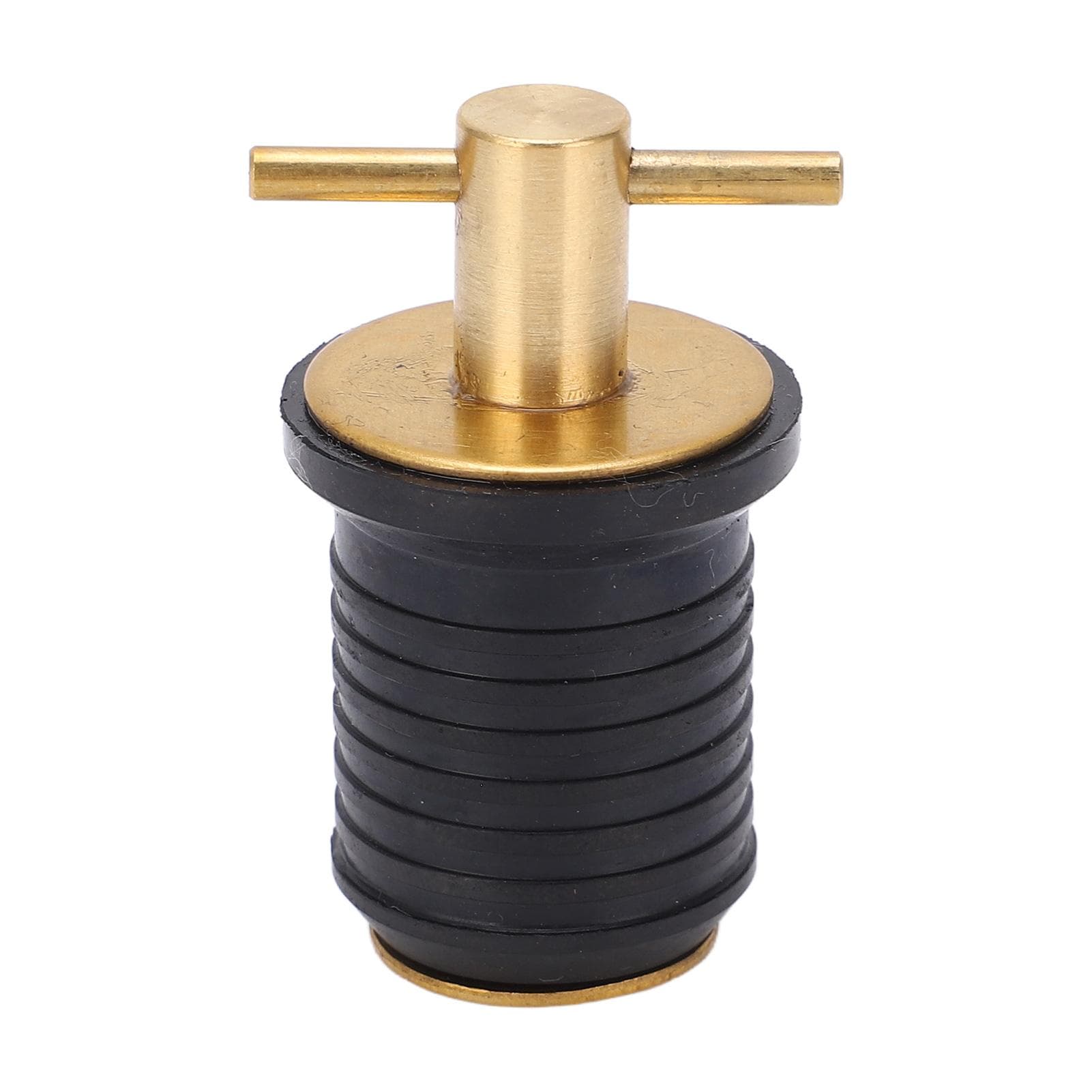 Brass T Handle Drain Plug with Rubber Seal Rust Resistance Marine Boat Accessories1.25in32mm