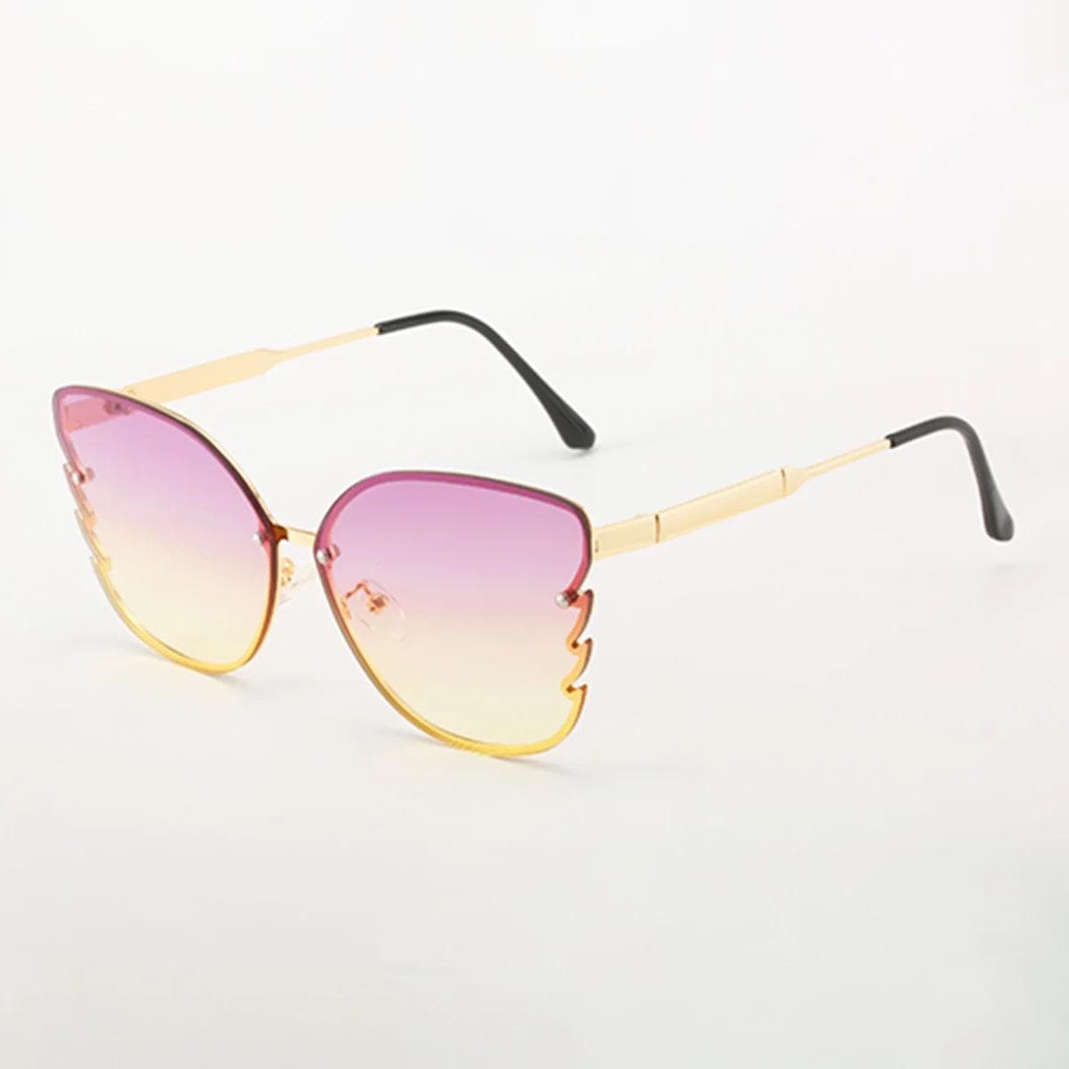 Fashion Butterfly Sunglasses Women Designer Rectangle Small Frame Sun Glasses Ladies Black Eyewear Trendy